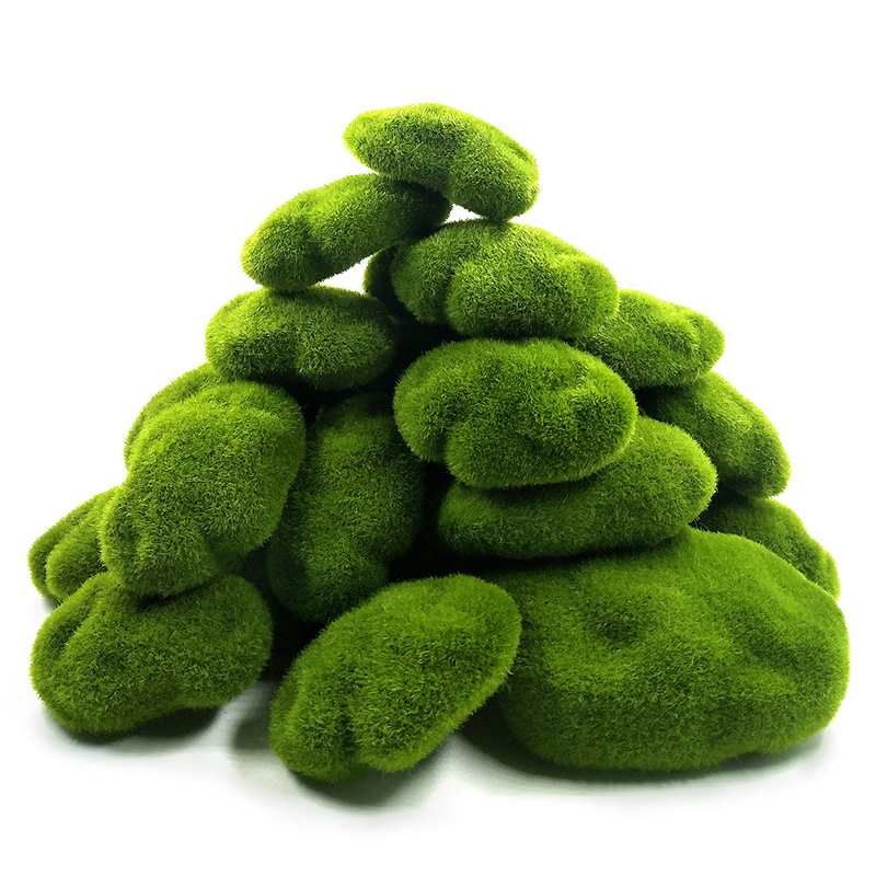 Home Decor Za - グリーン人工芝泡苔植物マイクロ風景置物 DIY 家の装飾ミニチュア妖精の庭の装飾アクセサリー