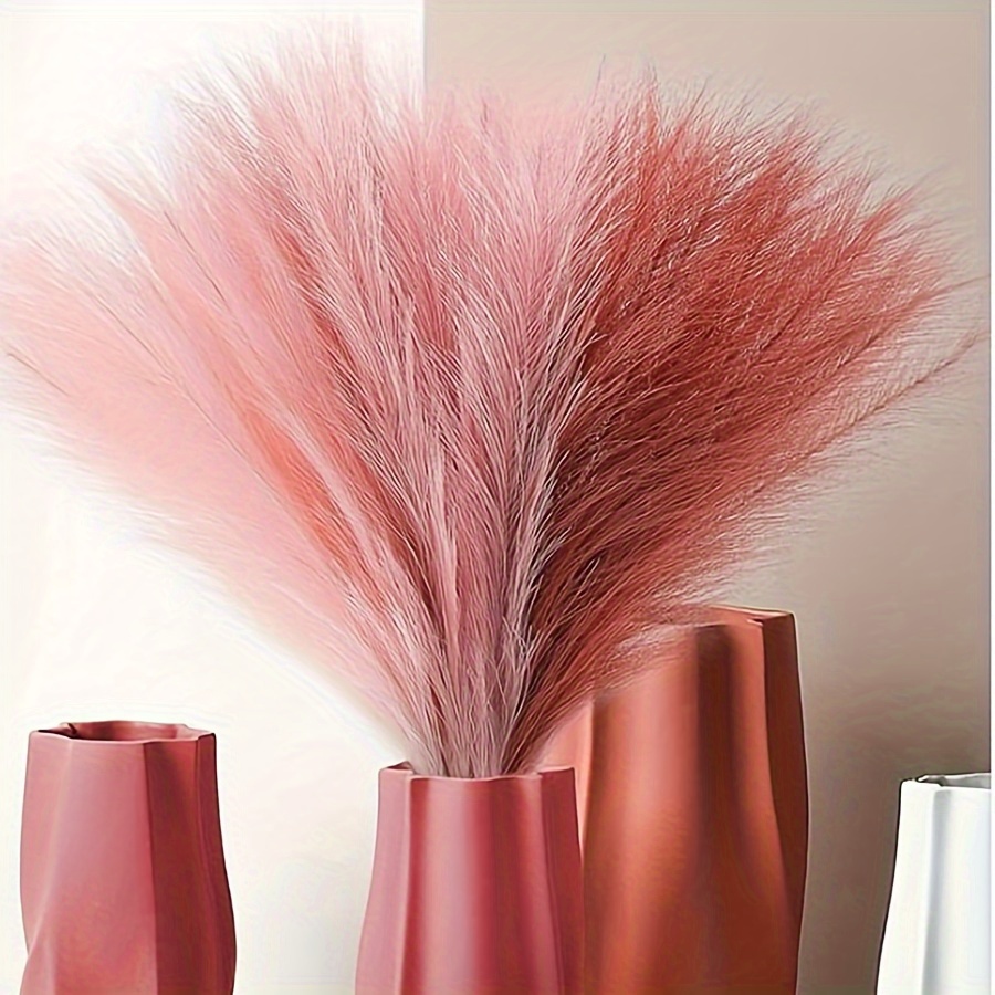Pampas Grass Decor - 人工ampas草,シミュレーション,カラフルなアクセサリー,結婚式の装飾,家の装飾,テーブル用品,10個