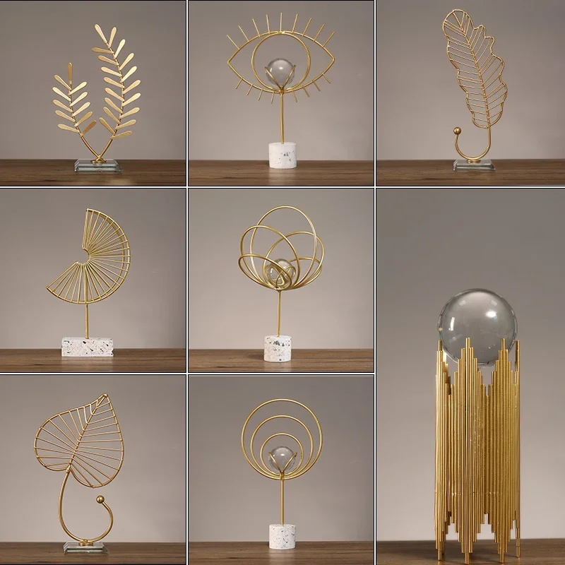 Home Decor Za - 家の装飾のための豪華な金属の宝石,リビングルーム,ワインのキャビネット,オフィスの装飾品,オフィスの装飾品