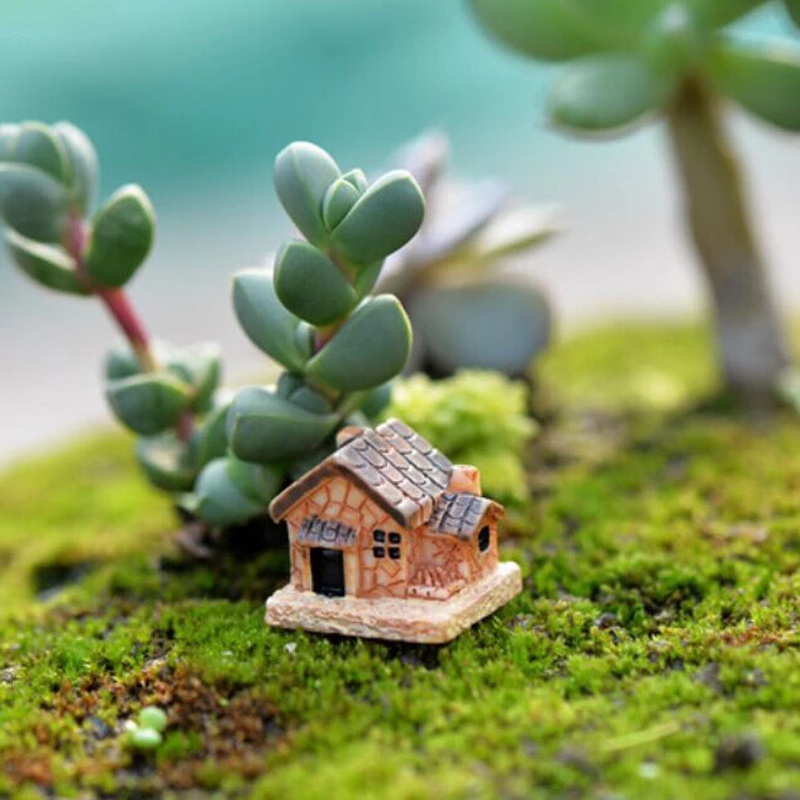 5 個ミニドールハウスストーンハウス樹脂装飾家庭や庭の DI - Home Decor Za のレビューと価格