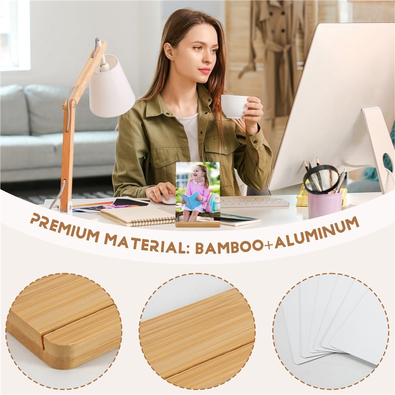 必須アイテム6個セット昇華型フォトフレームブランク5×7イン - Bamboo Photo Frame のレビューと価格