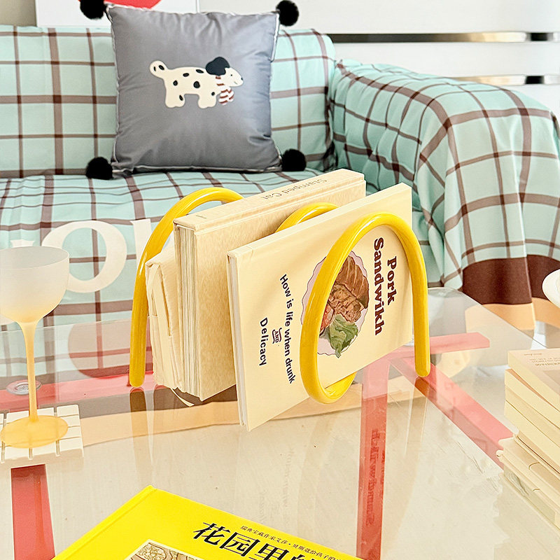 クリエイティブミニマリストメタルマガジンラックデスクトップブ - Home Decor Magazine のレビューと価格