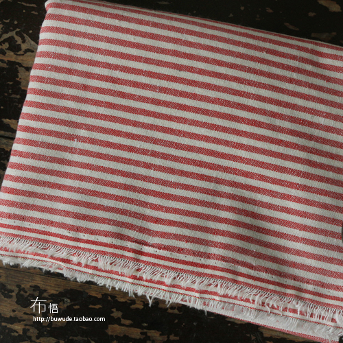 140x50cm ヴィンテージ春レッドストライプ厚手のコット - Linen Table Runner のレビューと価格