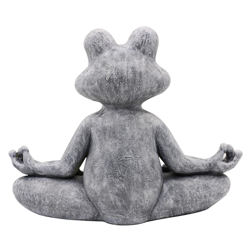 2023 カエルの置物樹脂禅ヨガカエルジャルダン像庭の装飾屋 - Home Decor Za のレビューと価格