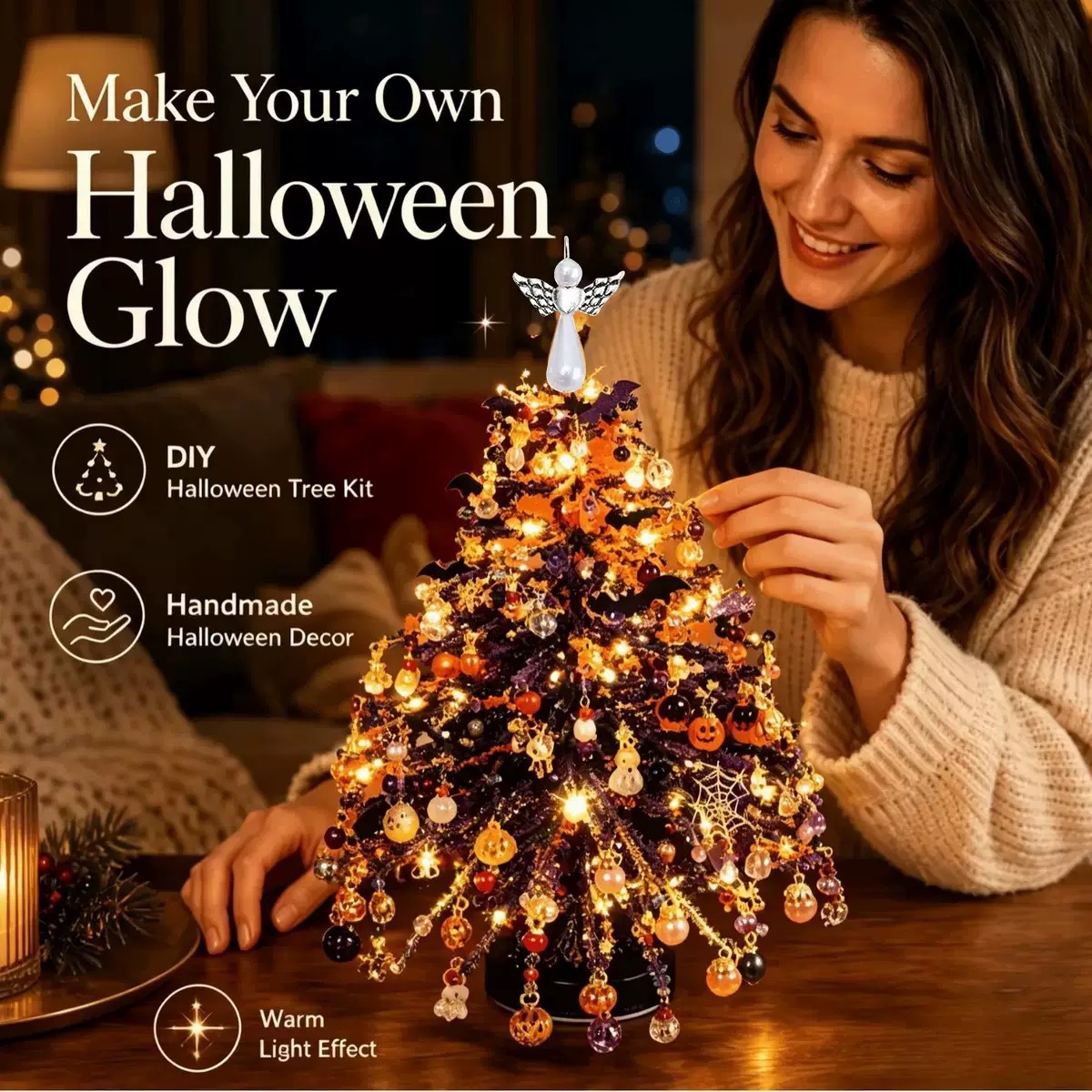 多種テーマに対応したDIYビーズ装飾ツリー作成キット。初心者 - Home Decor Theme のレビューと価格