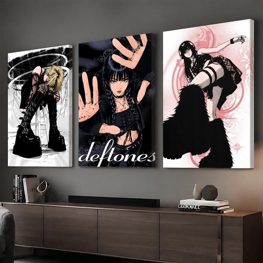 Y2Kゴシックアニメロックガールの額入り壁画HDキャンバスウ - Home Decor Y2K のレビューと価格