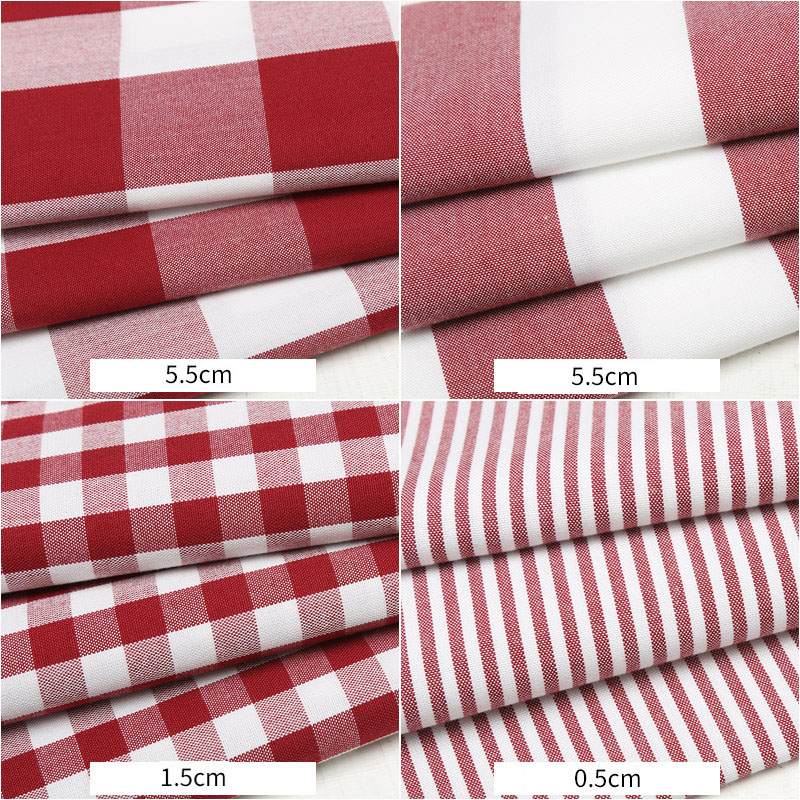 耐久性のある先染めチェック柄コットンリネン生地 – クッショ - Linen Table Runner のレビューと価格