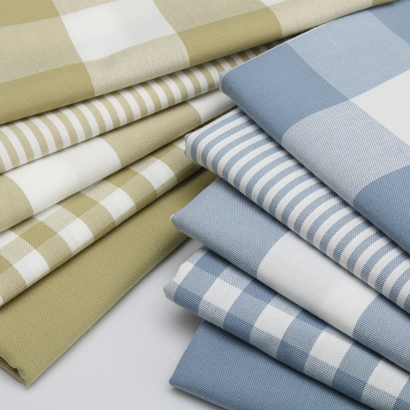 耐久性のある先染めチェック柄コットンリネン生地 – クッショ - Linen Table Runner のレビューと価格