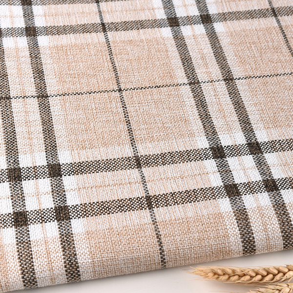 ポリエステルリネンとコットンのチェック柄生地,幅148 cm - Linen Table Runner のレビューと価格