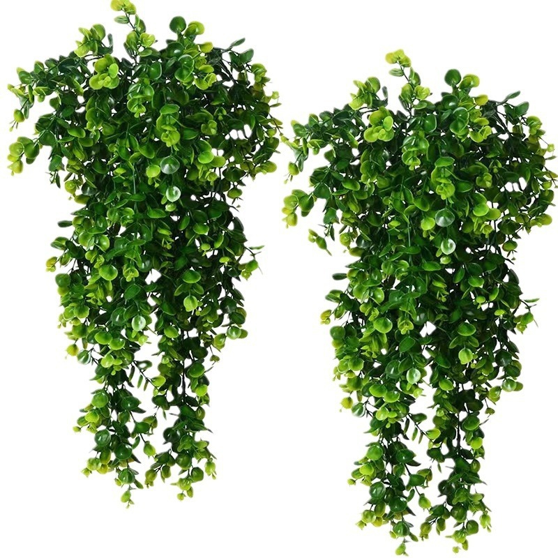 1 個人工 5 フォーク籐ユーカリ壁掛けシミュレーション緑偽 - Rattan Plant Basket のレビューと価格