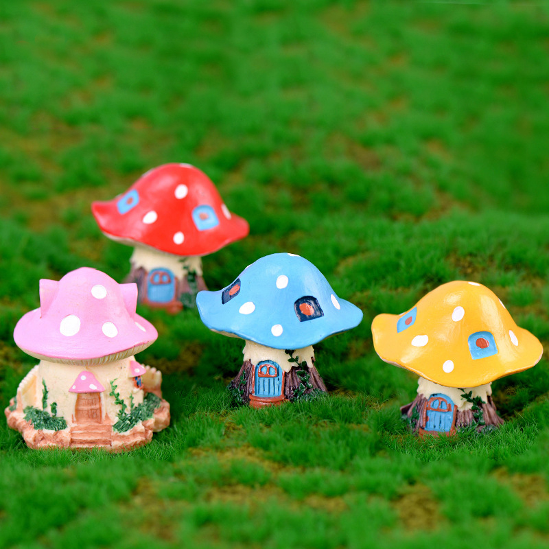 カワイイガーデンミニマッシュルーム,1ピース,マイクロレジン - Home Decor Za のレビューと価格