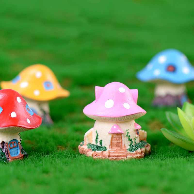 カワイイガーデンミニマッシュルーム,1ピース,マイクロレジン - Home Decor Za のレビューと価格
