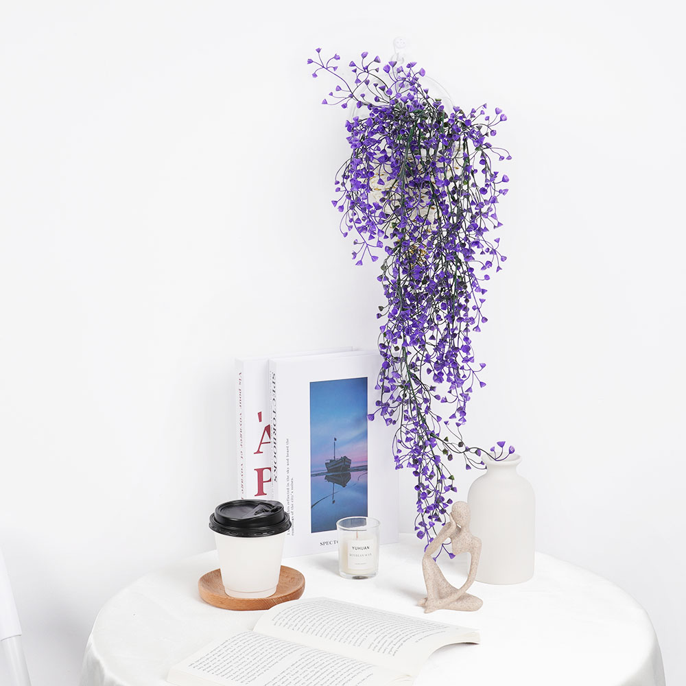 人工ユーカリの吊り下げ植物,鉢植えの緑の植物,庭の壁,インテ - Rattan Plant Basket のレビューと価格