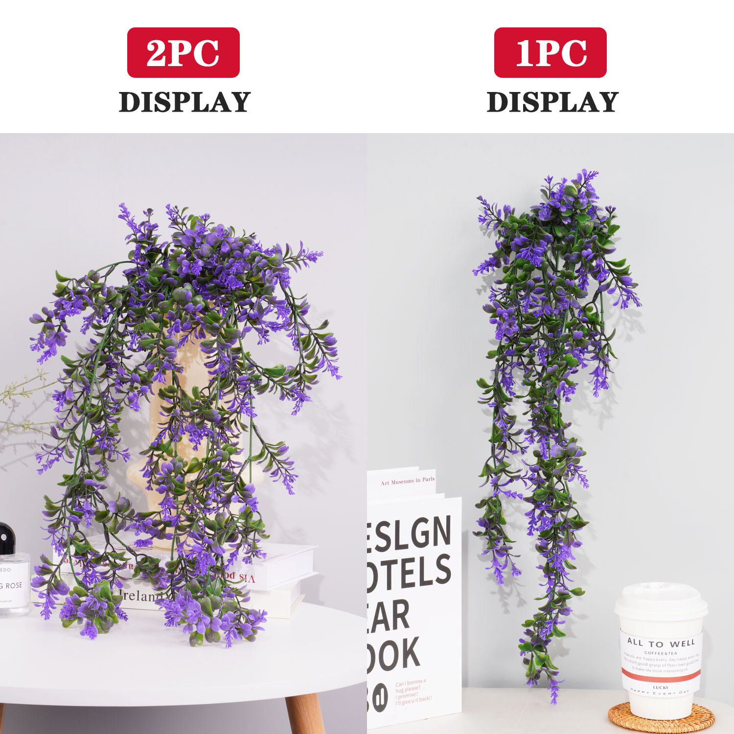 人工ユーカリの吊り下げ植物,鉢植えの緑の植物,庭の壁,インテ - Rattan Plant Basket のレビューと価格