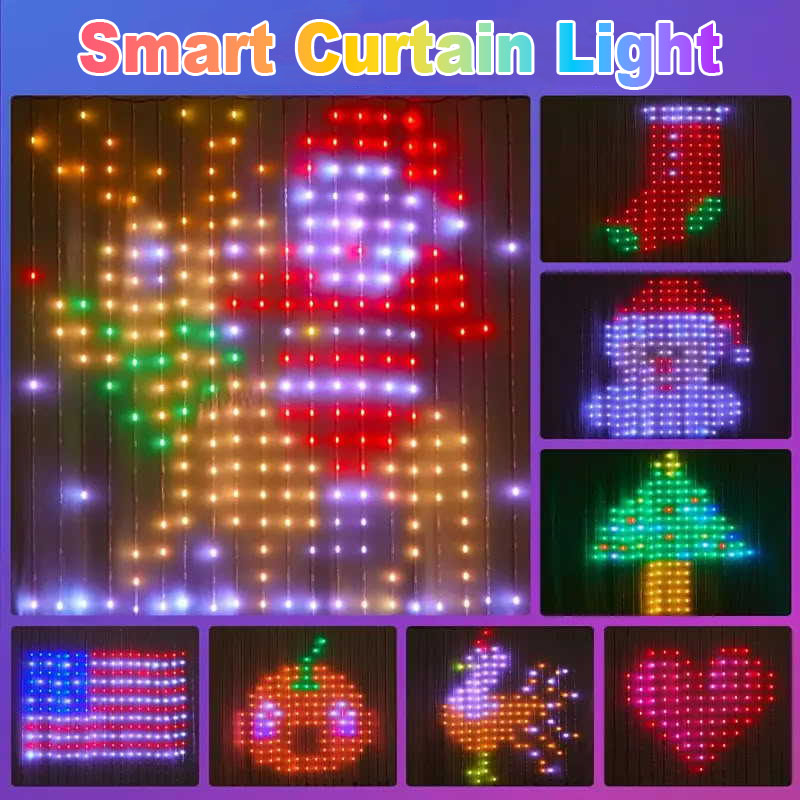1/2個 400LEDスマートカーテンライト クリスマスライ - Home Decor Free App のレビューと価格