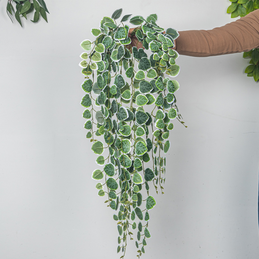 60-80 センチメートル人工つる熱帯ユーカリ植物プラスチッ - Rattan Plant Basket のレビューと価格