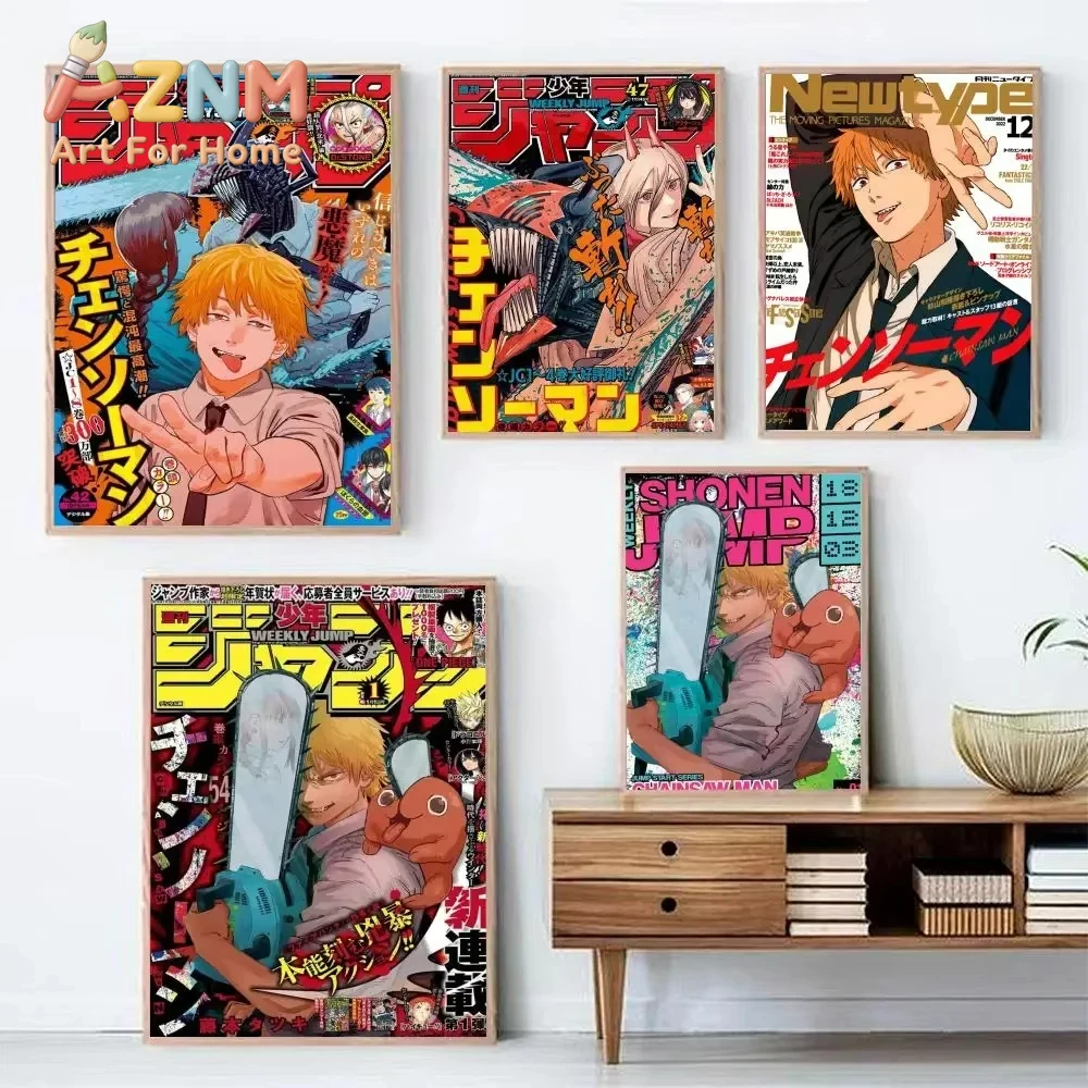 AZNM チェーンソーマン アニメ キャンバス 壁飾り デン - Home Decor Magazine のレビューと価格