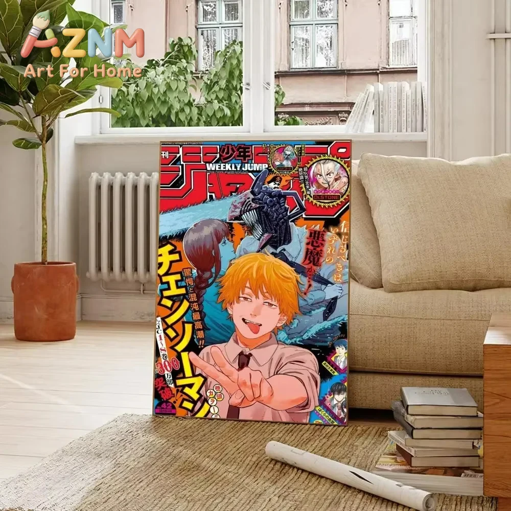 AZNM チェーンソーマン アニメ キャンバス 壁飾り デン - Home Decor Magazine のレビューと価格