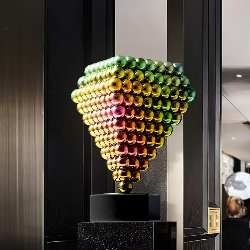 モダンな抽象芸術作品、家の装飾、高級ステンレス製キャビネット - Home Decor Za のレビューと価格