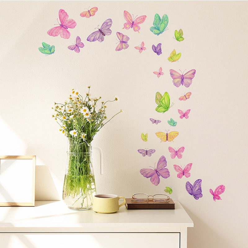 ロマンチックな蝶のウォールステッカー クリエイティブな家の壁 - Home Decor Indonesia のレビューと価格