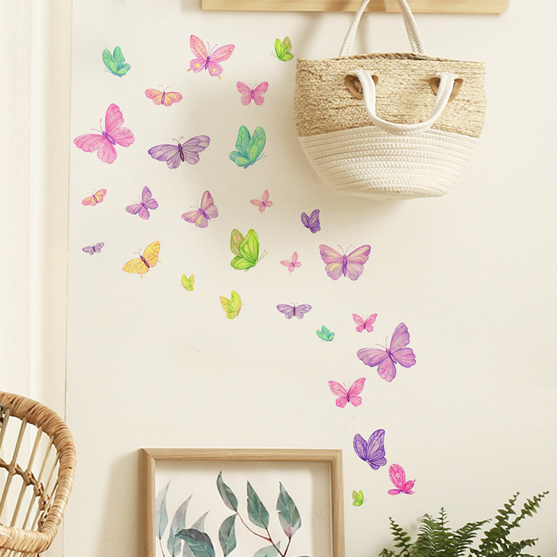 ロマンチックな蝶のウォールステッカー クリエイティブな家の壁 - Home Decor Indonesia のレビューと価格