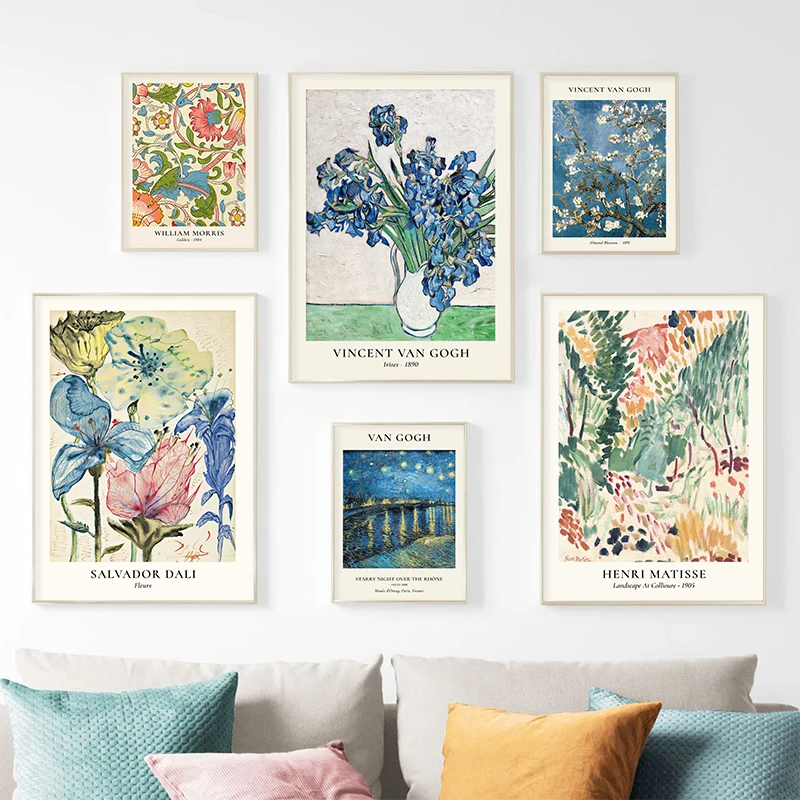 ヴァンゴッホ-スターウォールベースのヴィンテージフラワーキャ - Home Decor Za のレビューと価格