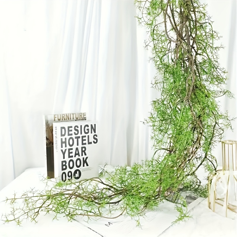 1個、140cm人工つる、曲げられる緑の籐、吊り下げ用、壁飾 - Rattan Plant Basket のレビューと価格