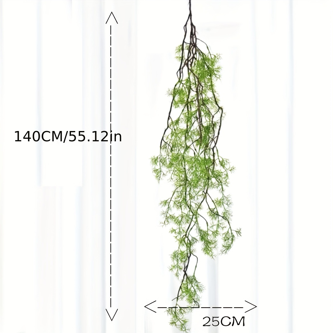 1個、140cm人工つる、曲げられる緑の籐、吊り下げ用、壁飾 - Rattan Plant Basket のレビューと価格