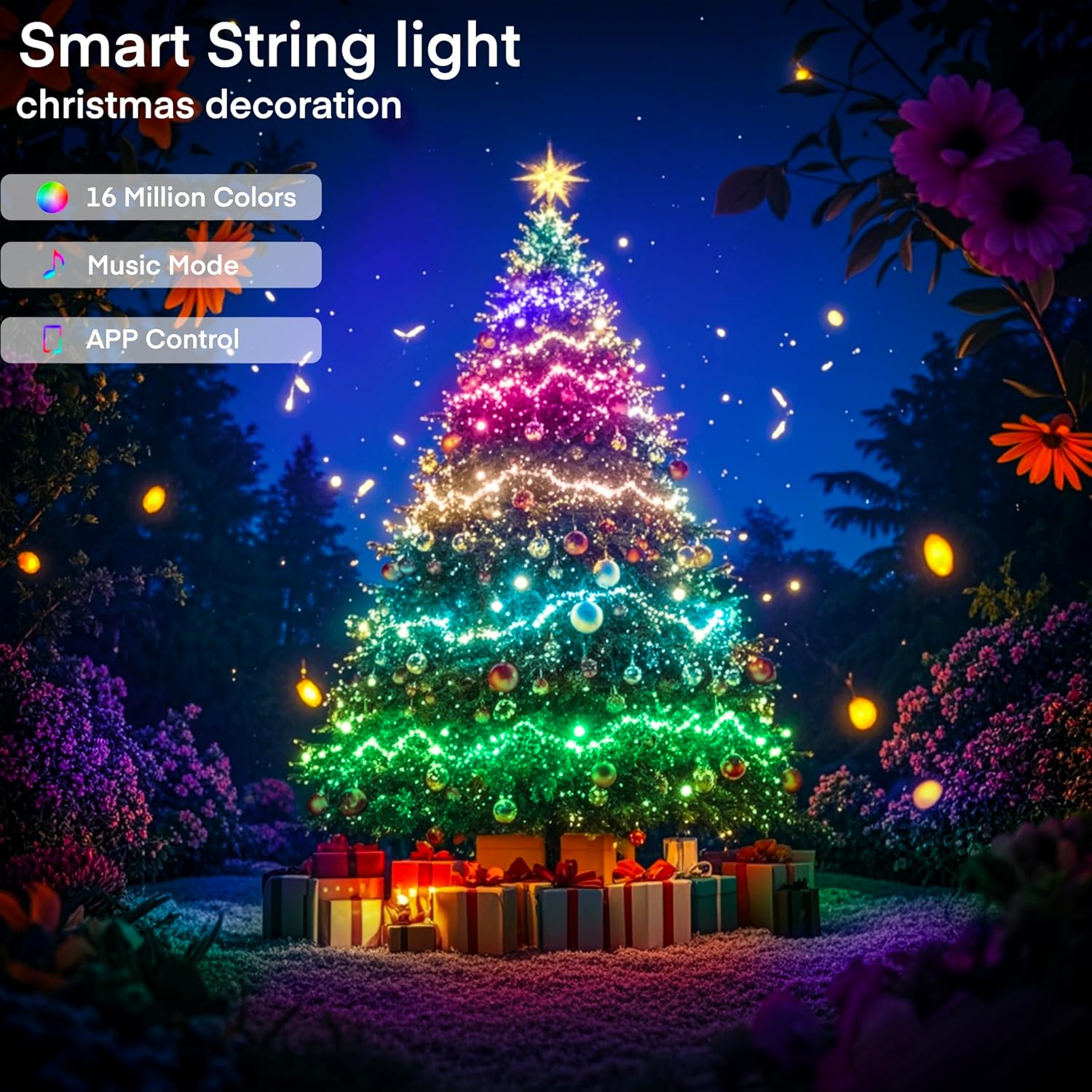 WS2812B RGBIC LEDストリングライト 5V U - Home Decor Free App のレビューと価格