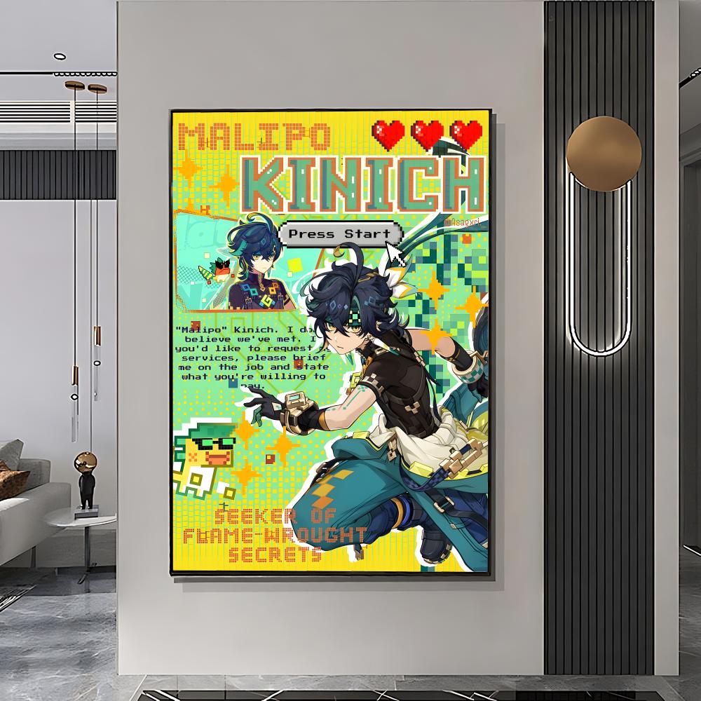 原神（Genshin）雑誌風ポスター クリエイティブな室内装 - Home Decor Magazine のレビューと価格