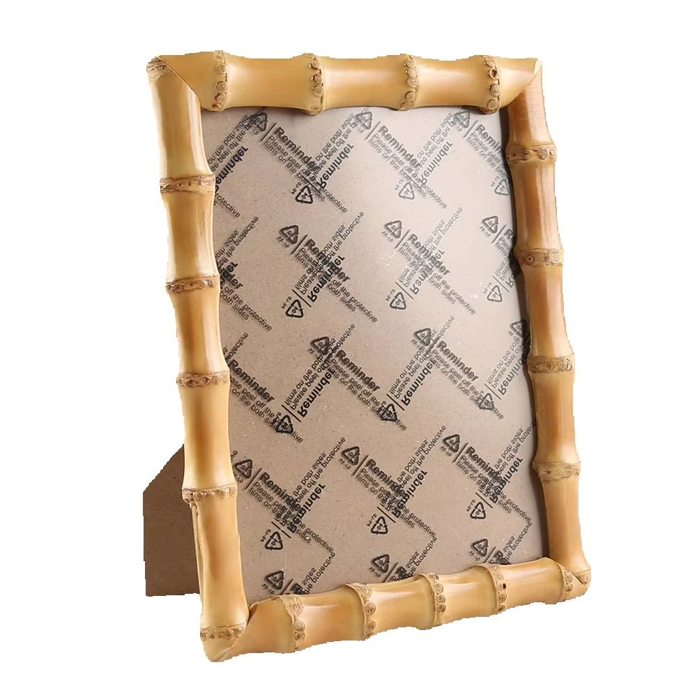 ニレルン手作り天然竹根フォトフレーム デスクトップ竹製写真フ - Bamboo Photo Frame のレビューと価格