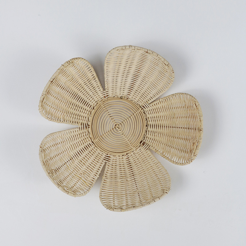 北欧の織り籐の花の壁の装飾品、ins、天然籐の工芸品、アート - Home Decor Za のレビューと価格