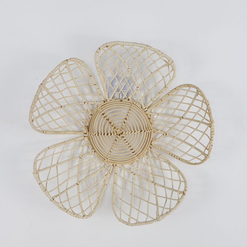北欧の織り籐の花の壁の装飾品、ins、天然籐の工芸品、アート - Home Decor Za のレビューと価格
