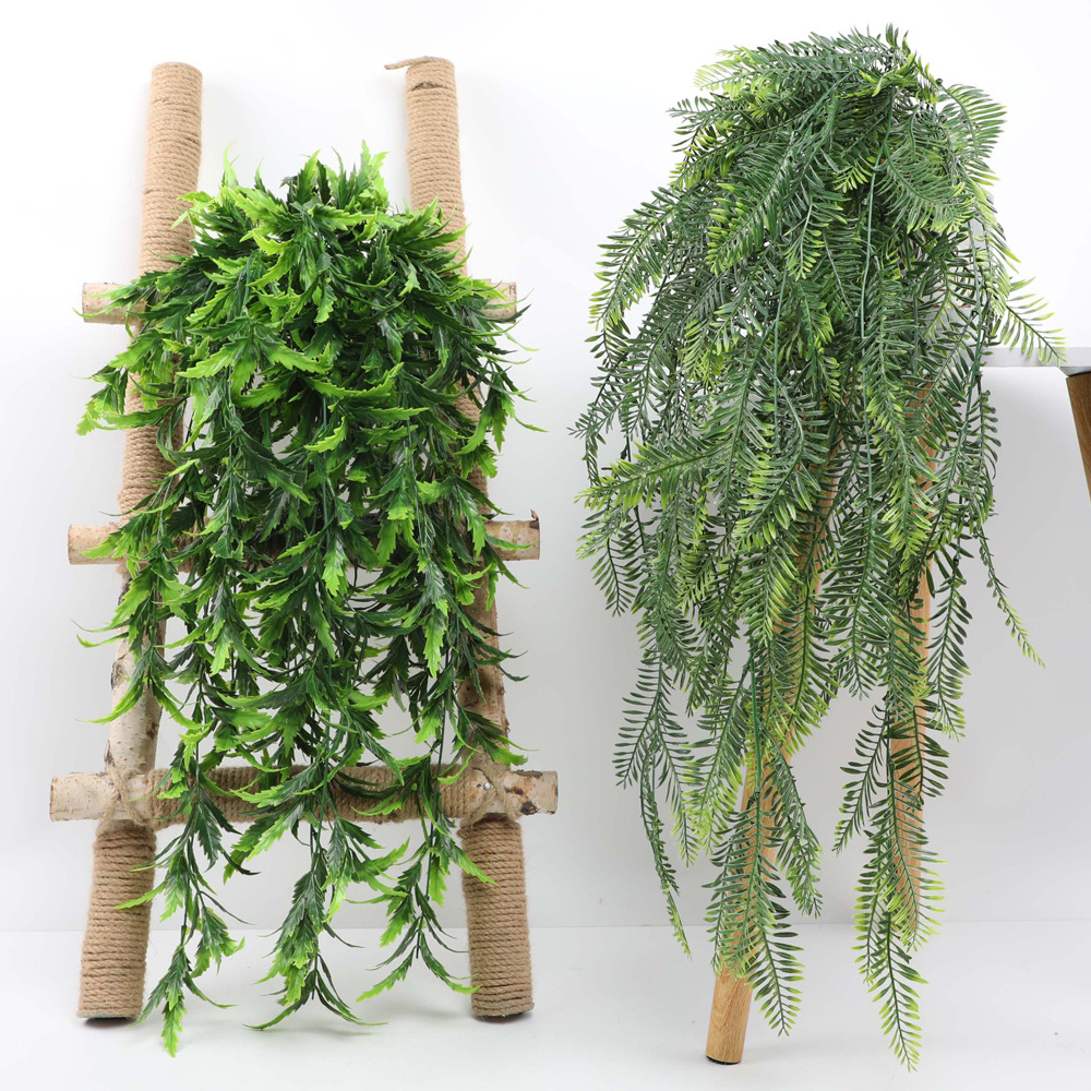人工植物の吊り下げ、偽籐、柳、家の庭の装飾、80cm - Rattan Plant Basket のレビューと価格