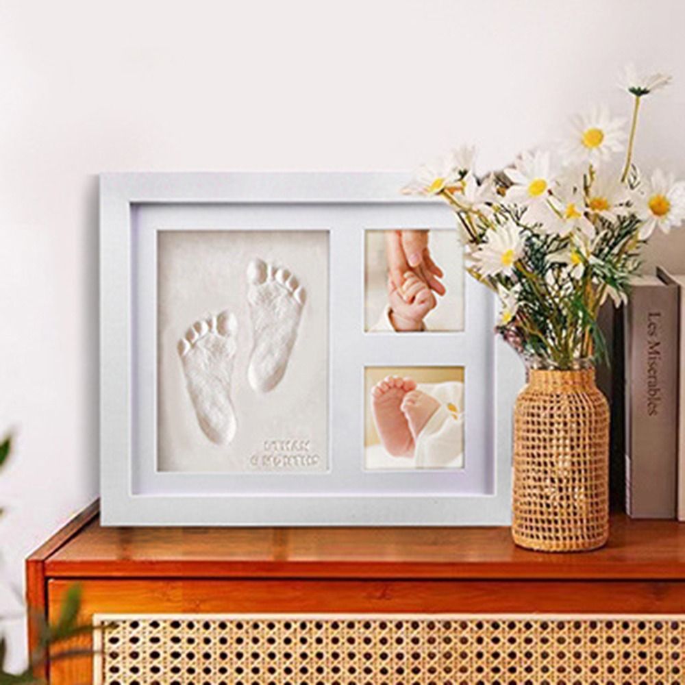 赤ちゃんの手形・足形キット DIY記念品 無毒塗料 フォトフ - Bamboo Photo Frame のレビューと価格