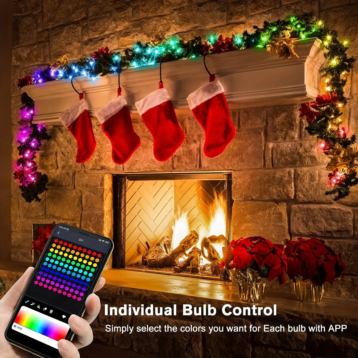 ドリームカラー WS2812B LEDストリングライト RG - Home Decor Free App のレビューと価格