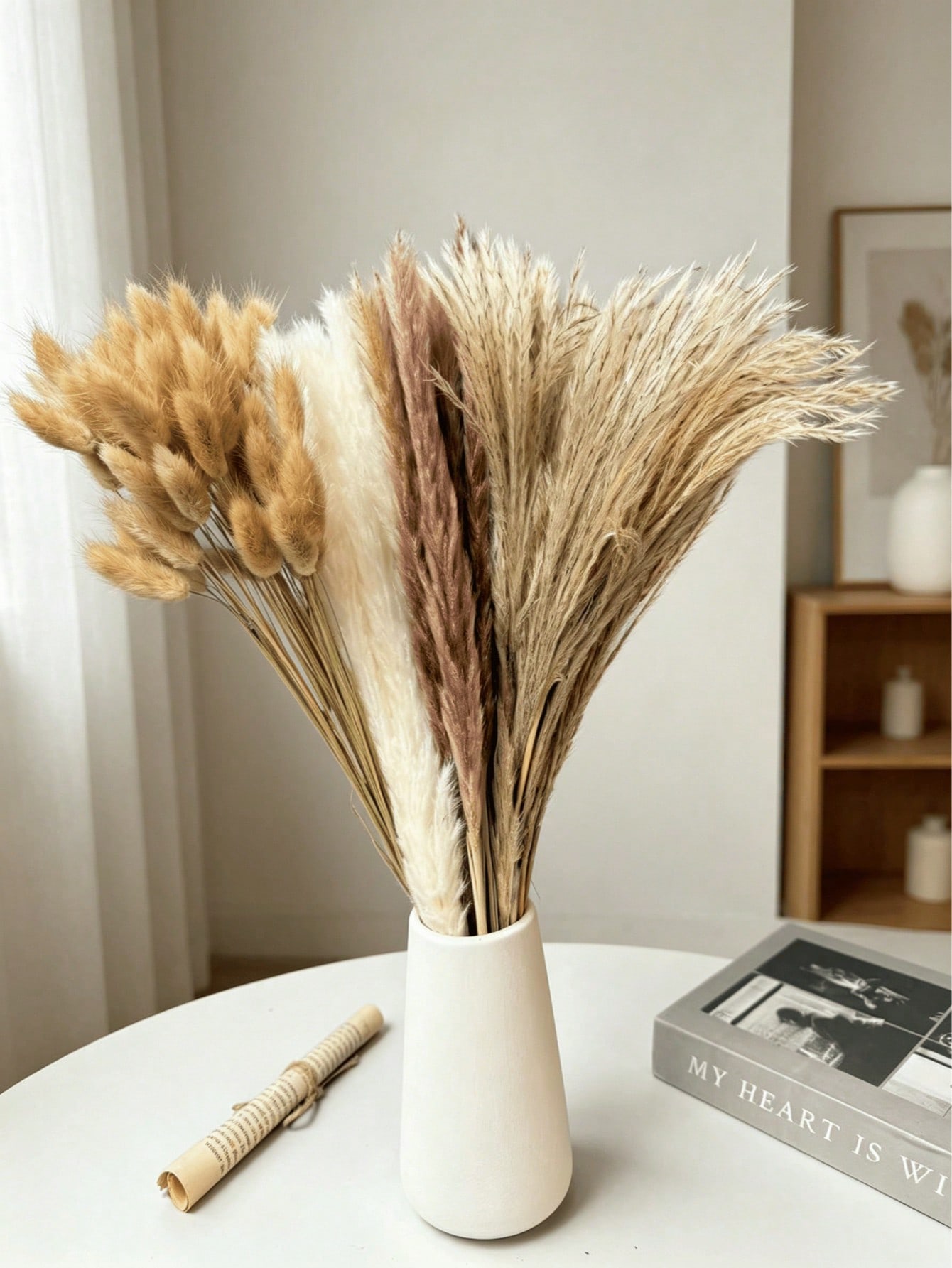 10/20/30個入り ホワイト人工パンパスグラスデコレーシ - Pampas Grass Decor のレビューと価格