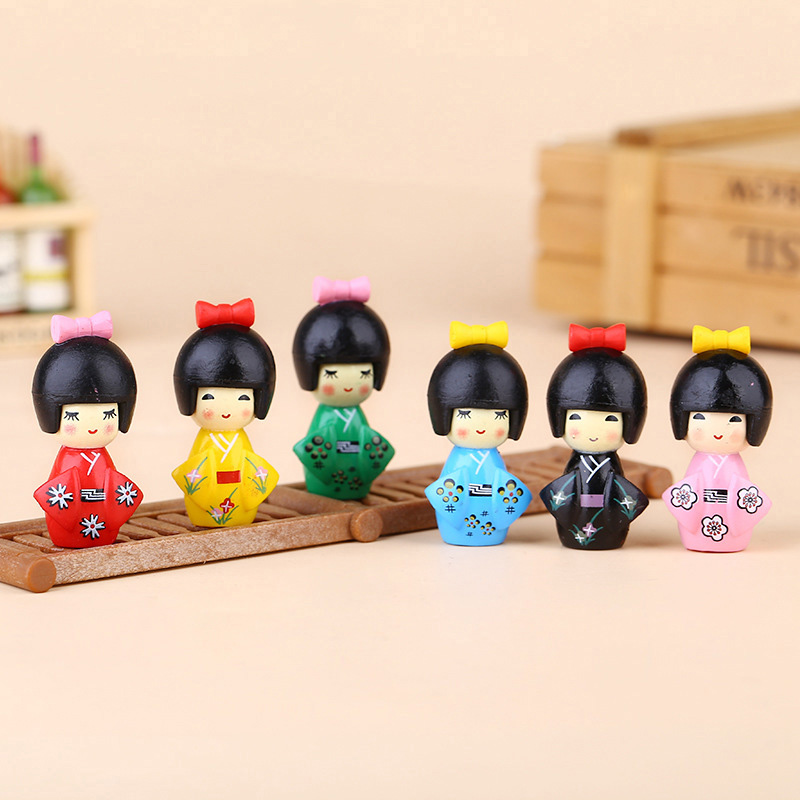 新しい日本のかわいい女の子の置物盆栽装飾ミニ家の装飾ミニチュ - Home Decor Za のレビューと価格