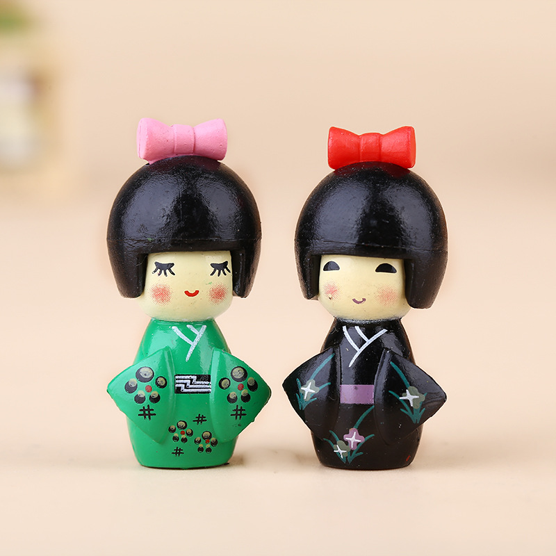 新しい日本のかわいい女の子の置物盆栽装飾ミニ家の装飾ミニチュ - Home Decor Za のレビューと価格