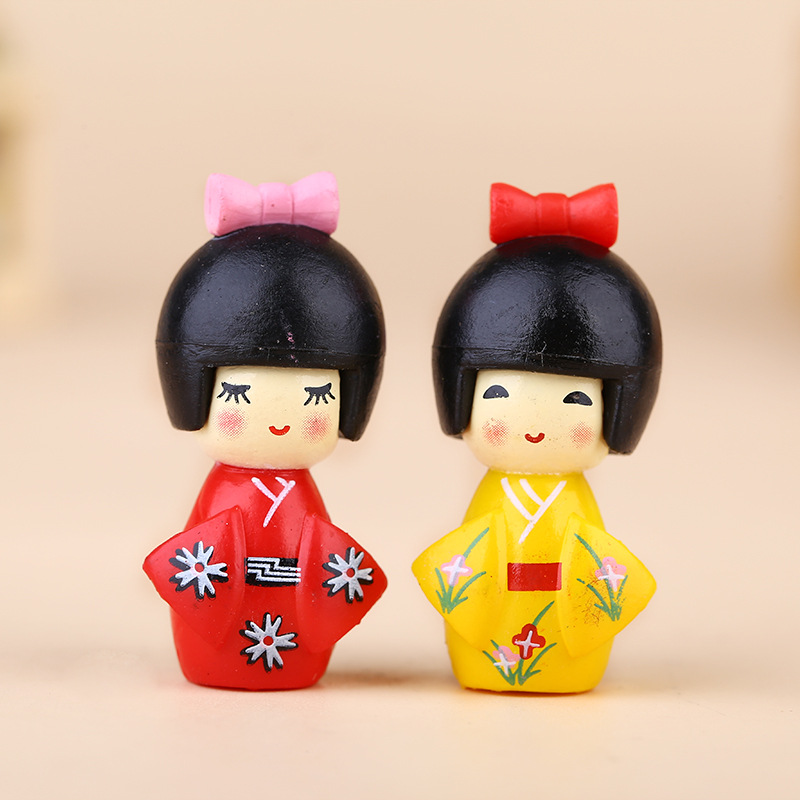 新しい日本のかわいい女の子の置物盆栽装飾ミニ家の装飾ミニチュ - Home Decor Za のレビューと価格