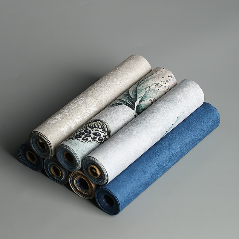 コットンリネン製テーブルランナー、中国風クリアロータス柄スエ - Linen Table Runner のレビューと価格