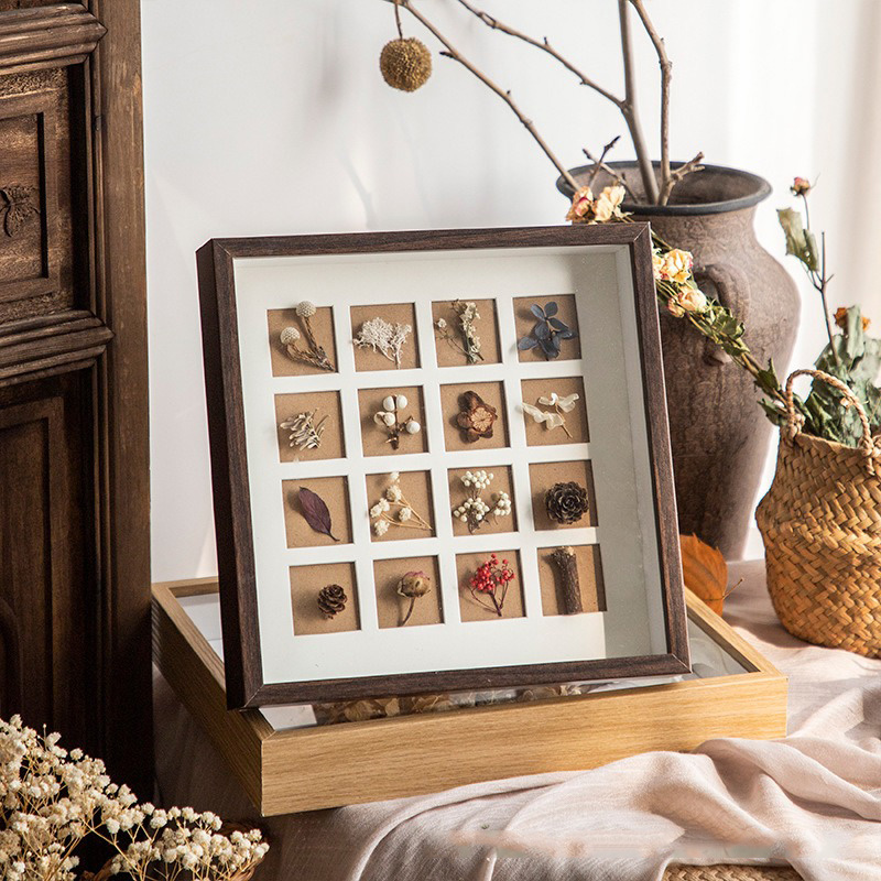 3D木製額縁　深さ3cm　無垢材　ドライフラワー写真フレーム - Bamboo Photo Frame のレビューと価格