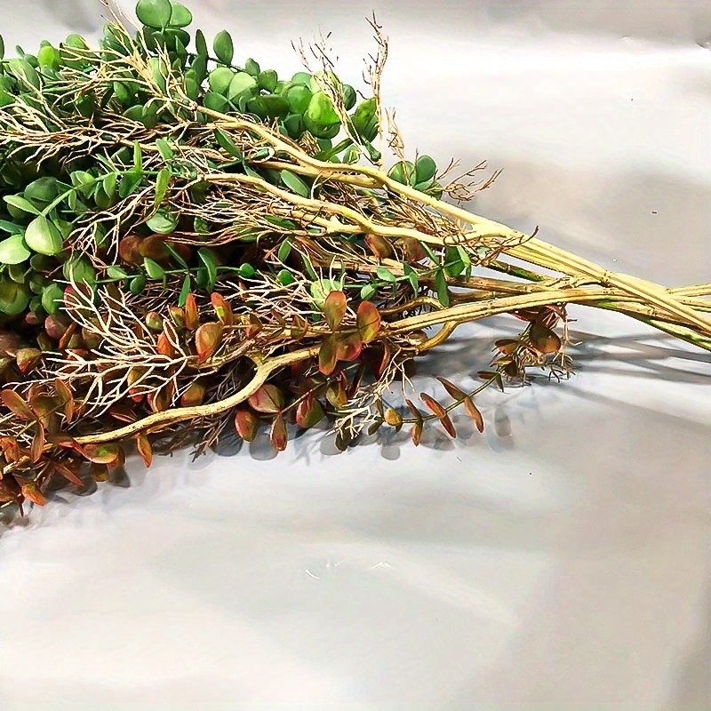 偽のユーカリの籐の植物、プラスチックのつる、木の枝、壁に掛け - Rattan Plant Basket のレビューと価格