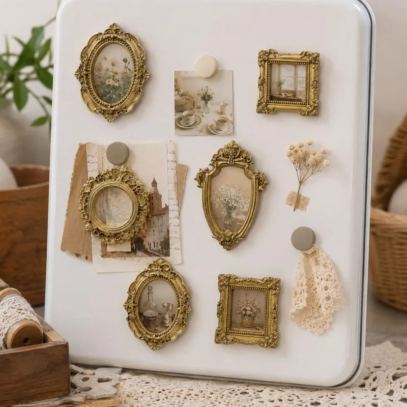 10/5個入り ヴィンテージレジン製ミニフォトフレーム 壁掛 - Bamboo Photo Frame のレビューと価格
