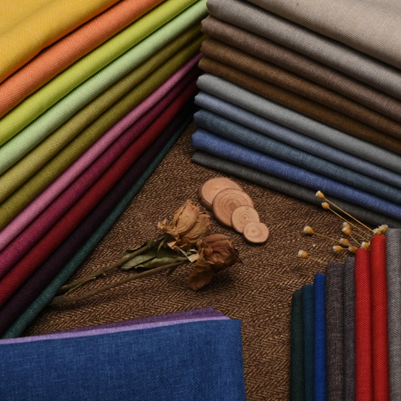 厚みのあるコットンリネン生地、メートルによる室内装飾ソファカ - Linen Table Runner のレビューと価格