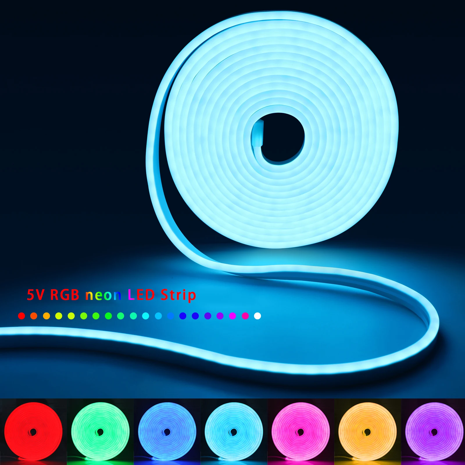 1-5m RGB LEDネオンストリップライト 5V USB - Home Decor Free App のレビューと価格